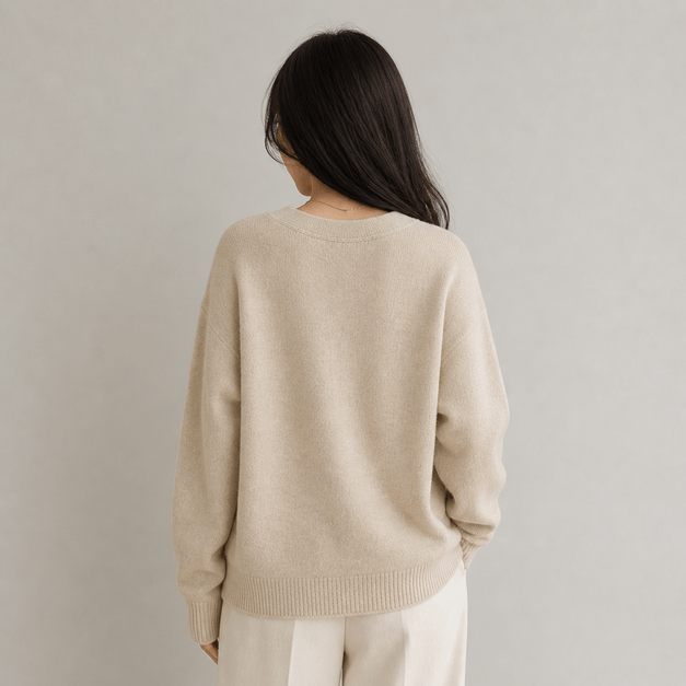Knit Cardigan – Soft Grey - Image 2