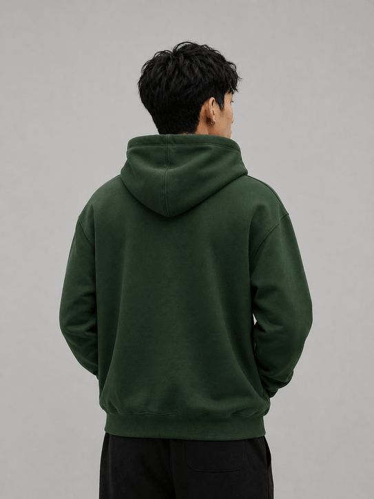 Classic Hoodie – Forest Green - Image 3